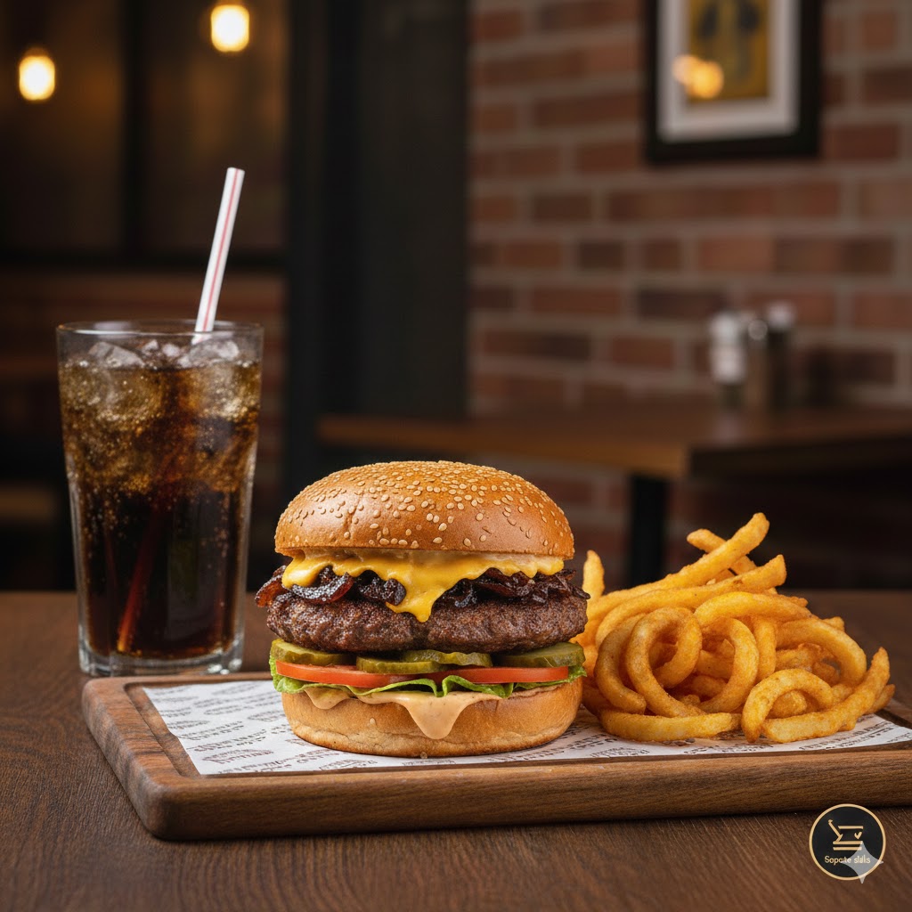 ALİVYA CHESEE BURGER MENÜ+PEPSİ